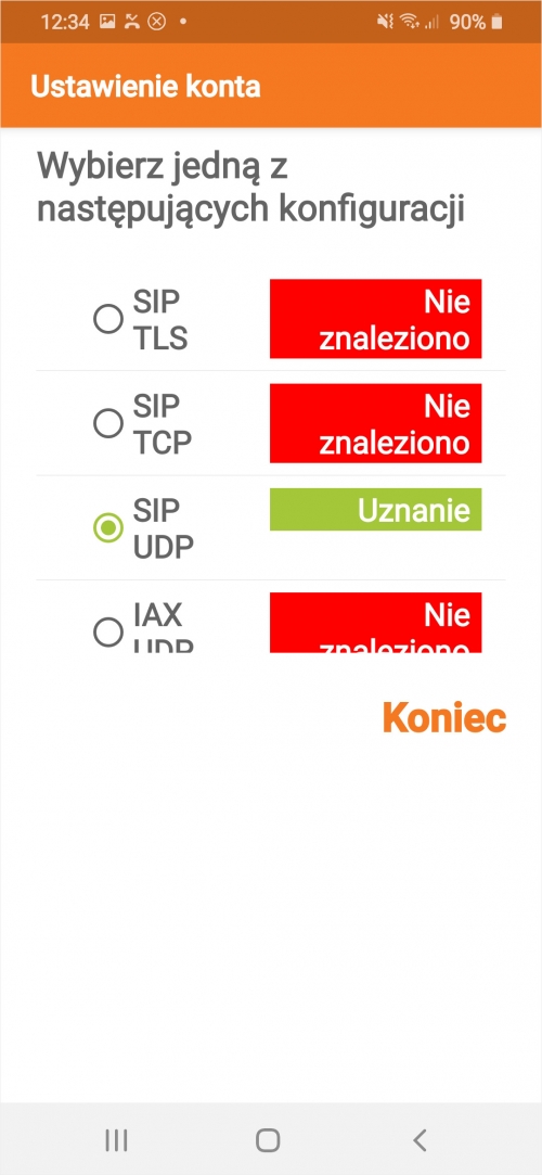 Konfiguracja aplikacji Zoiper na smartfonach z systemem Android